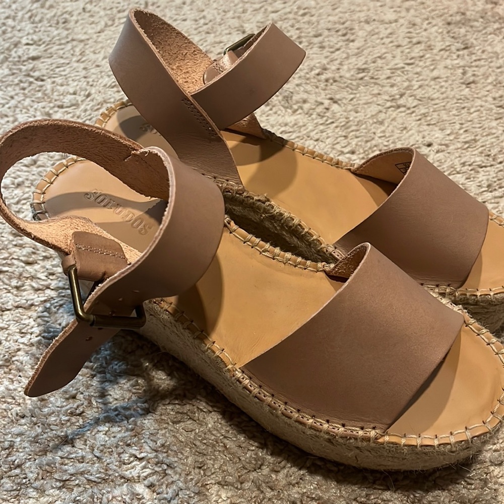 New Womens Soludos Wedge Sandal